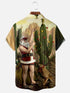 Men's Christmas Funny Graphic Short Sleeve Hawaiian Shirt